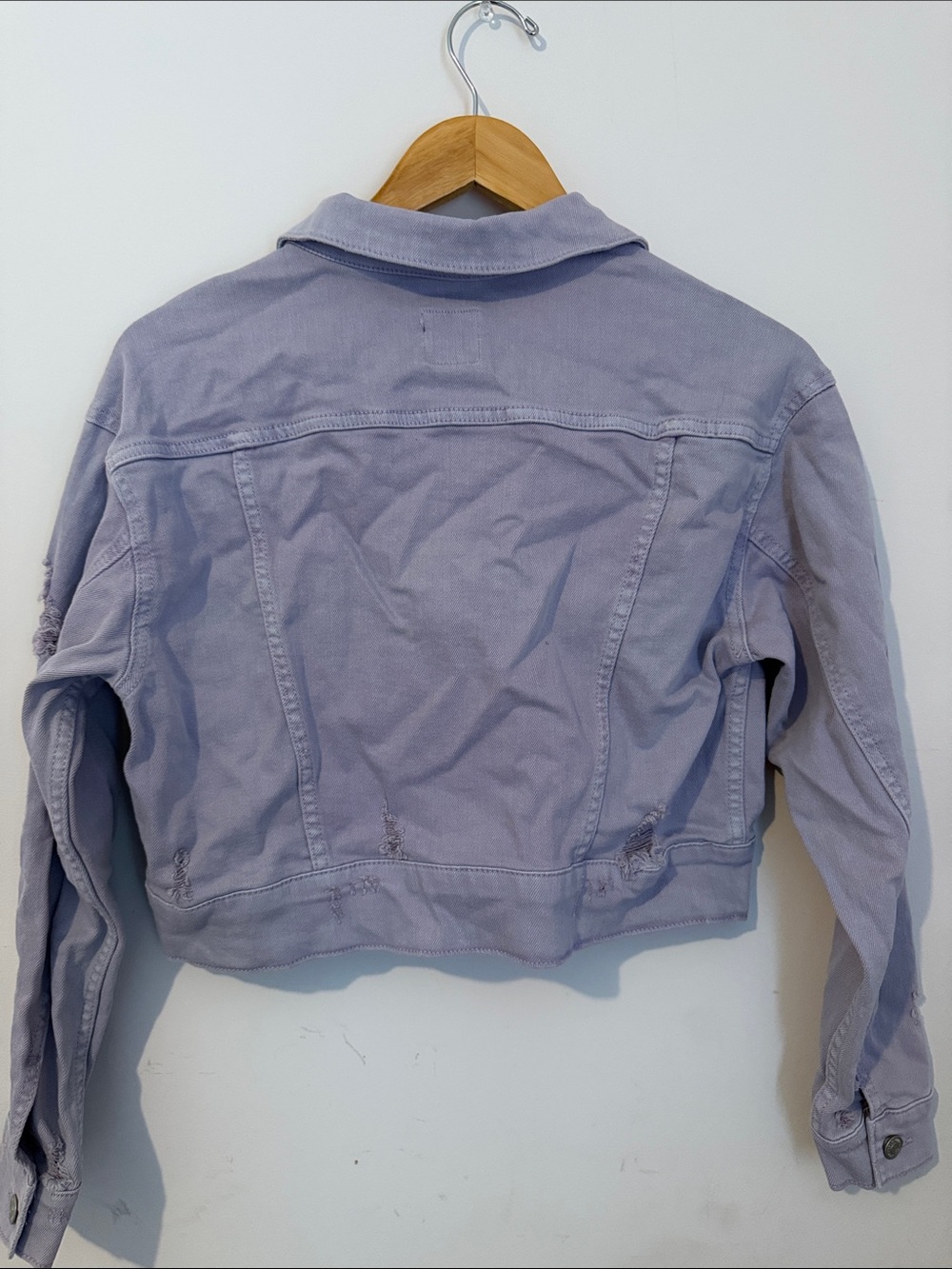 wild fable Lavender Cropped Denim Jacket - Picture 6 of 6